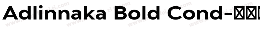 Adlinnaka Bold Cond字体转换